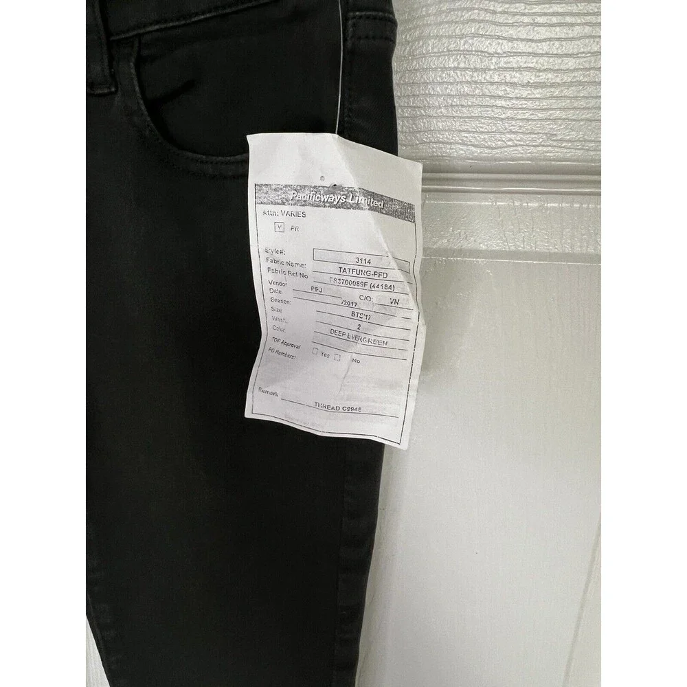 American Eagle Super Low Jegging Dark Olive Green Skinny Jeans Size 2
